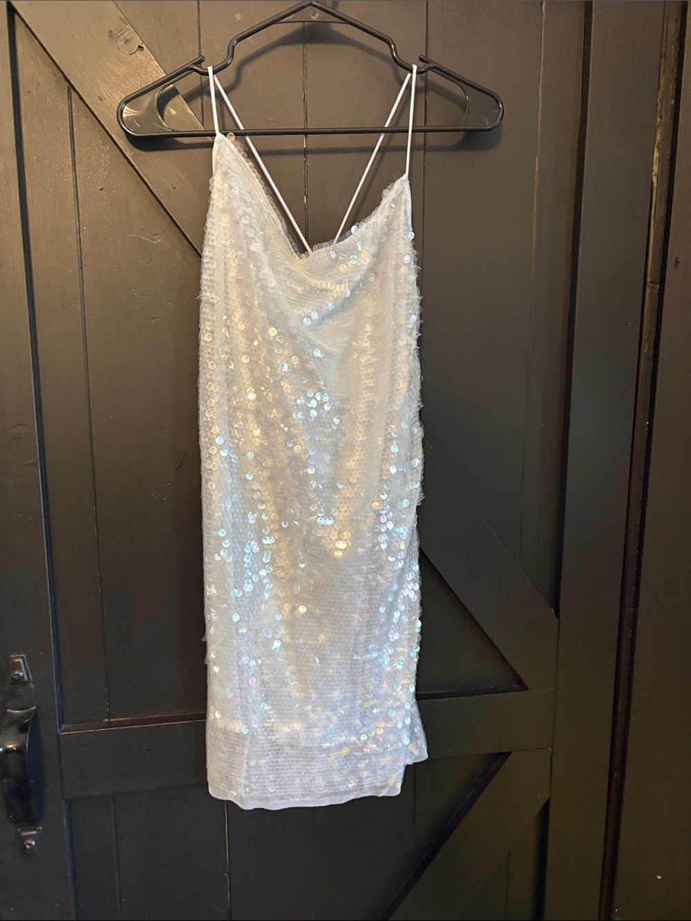 wild fable pale blue Sequin Mini Dress